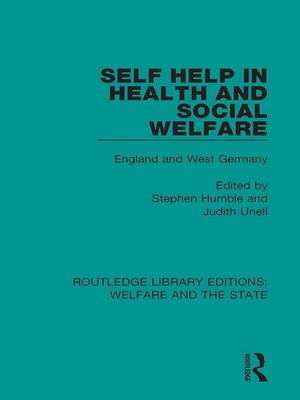 cover image of Self Help in Health and Social Welfare